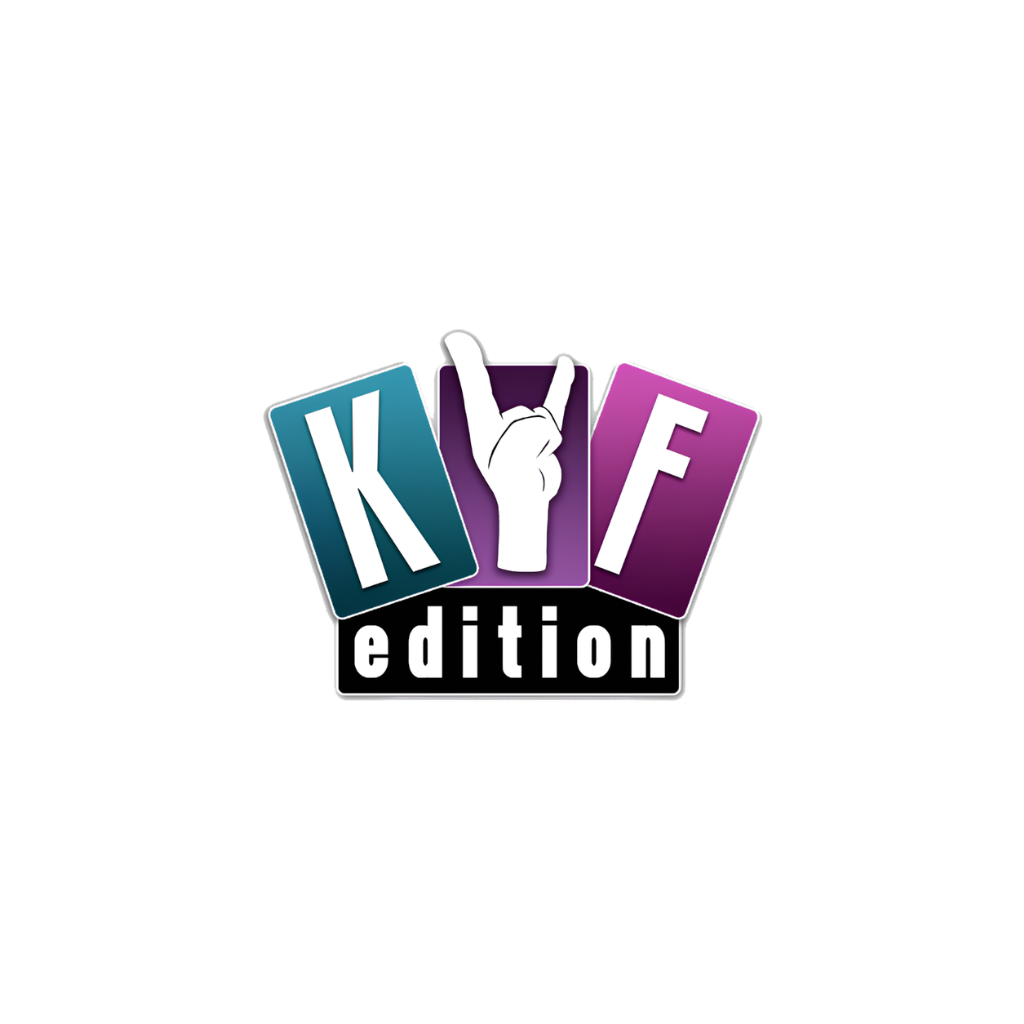 Logo KYF éditions, ancien soutien jeu de société et éducation, Ludicoop