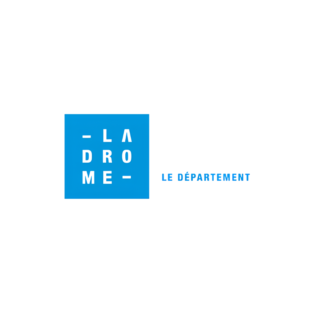 Logo La Drôme Département, ancien soutien du programme Adopte un Jeu, Ludicoop Drôme