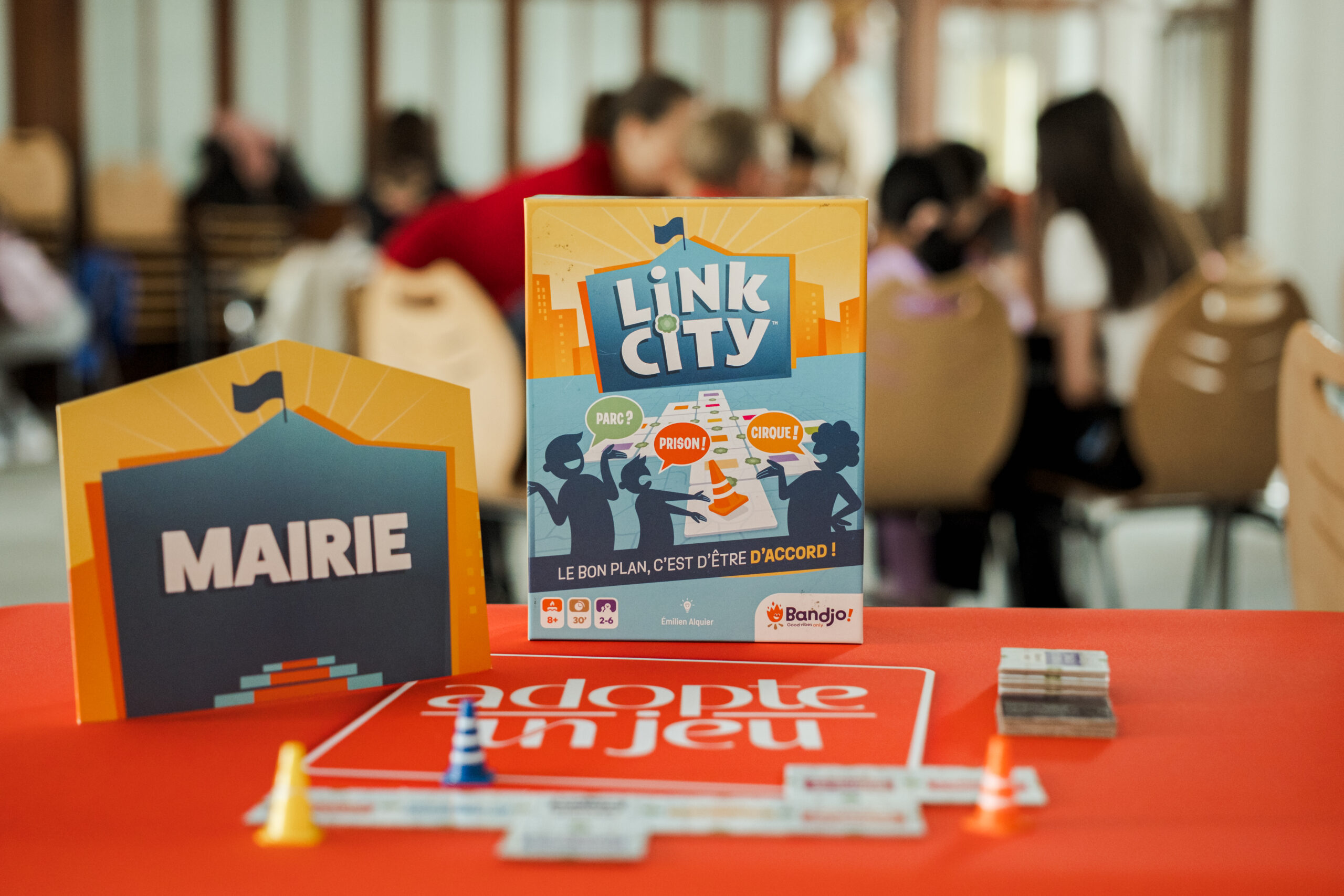 Jeu coopératif Link City, sélection collège lycée Adopte un Jeu 2026, Ludicoop Drôme