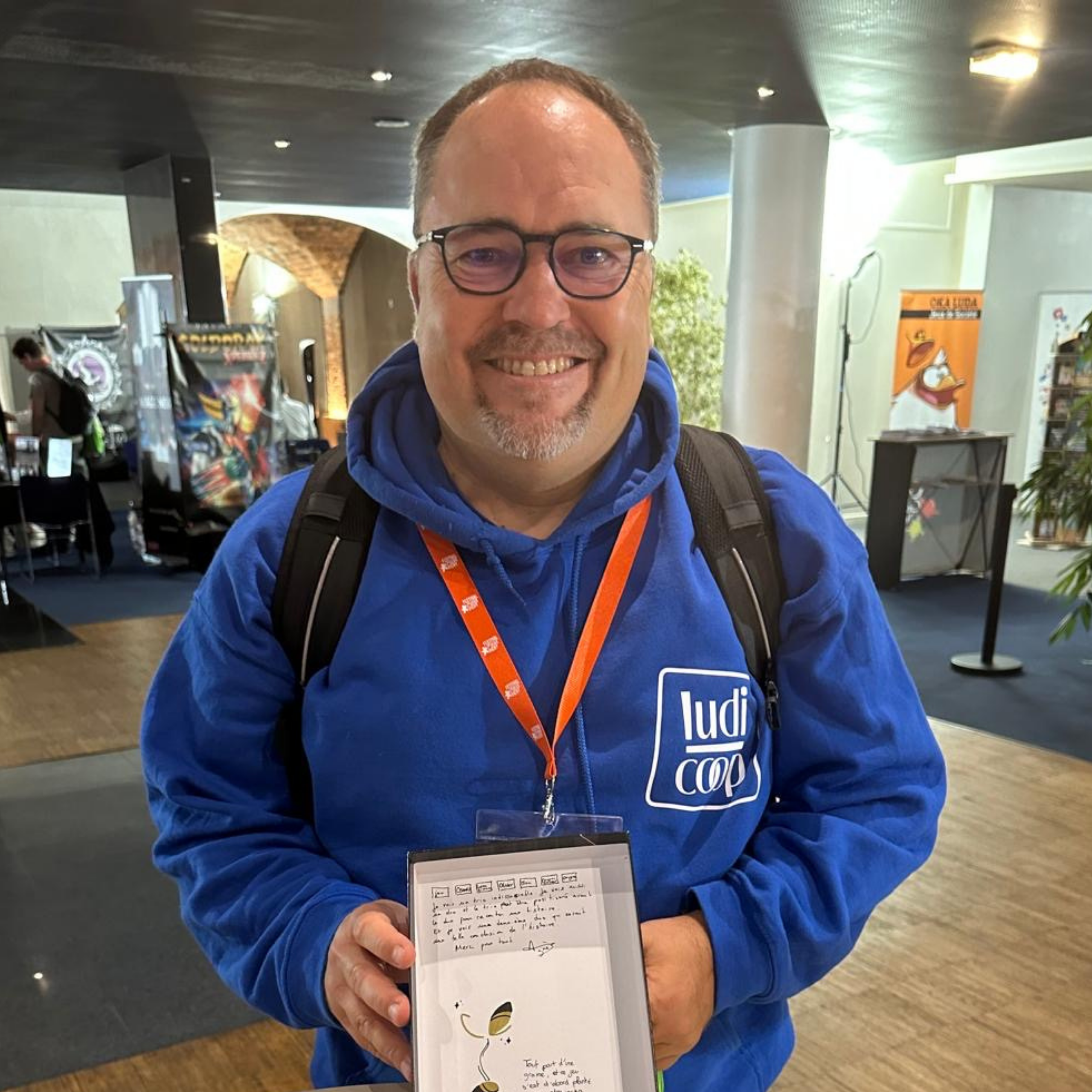 Portrait de Olivier Droit, bénévole de l'association Ludicoop Adopte un Jeu